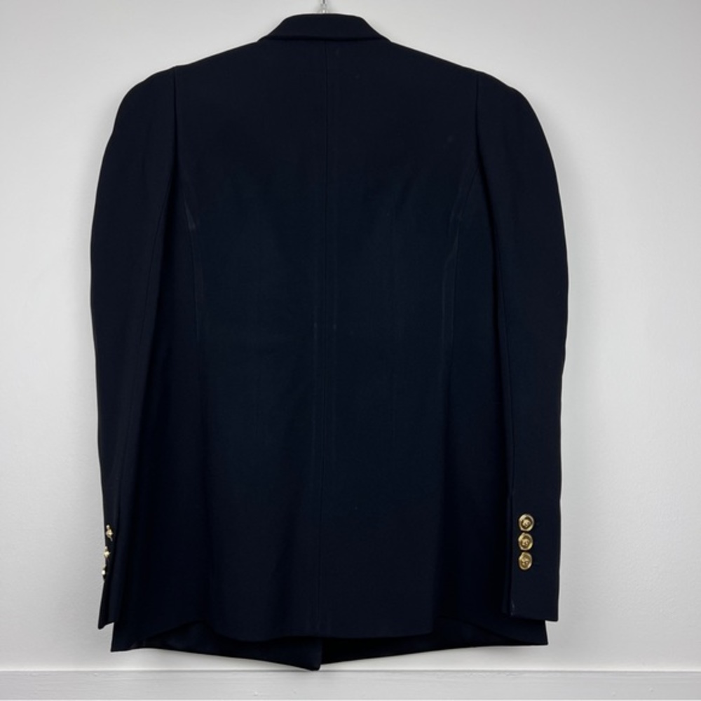 Versace 2020 Rare Puff Sleeve Shoulder Logo Button Blazer Jacket - Picture 4 of 13